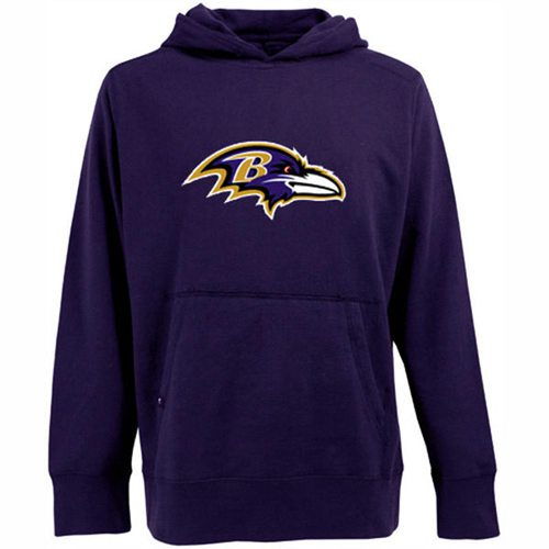 Antigua Baltimore Ravens Signature Pullover Hoodie Purple - Click Image to Close